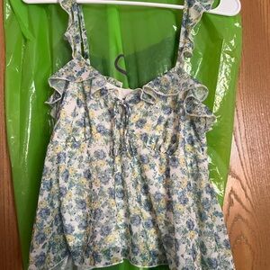 Wild Fable Floral Camisole - Blue and Yellow